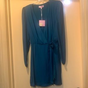 Beautiful emerald green wrap dress brand new, never worn